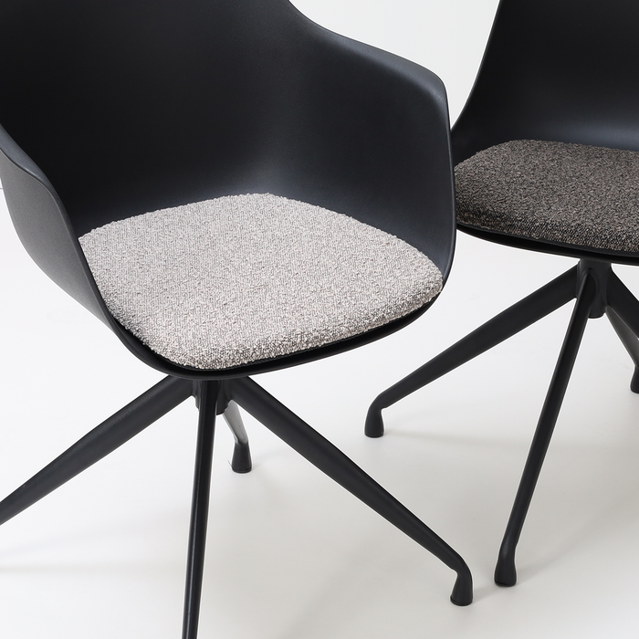 Nolon Fem Stoelkussen Bouclé Taupe