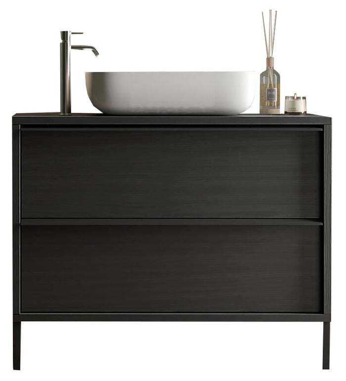 Benvenuto Design Steel 105 cm Staand Wastafel en Onderkast