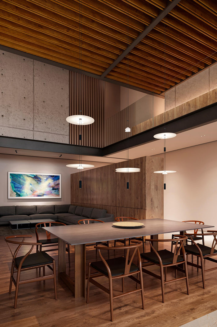 Vibia Flamingo Mini 1580 hanglamp LED Ø9 wit|zwart