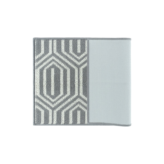 QUVIO Deurmat - Abstract - Grijs