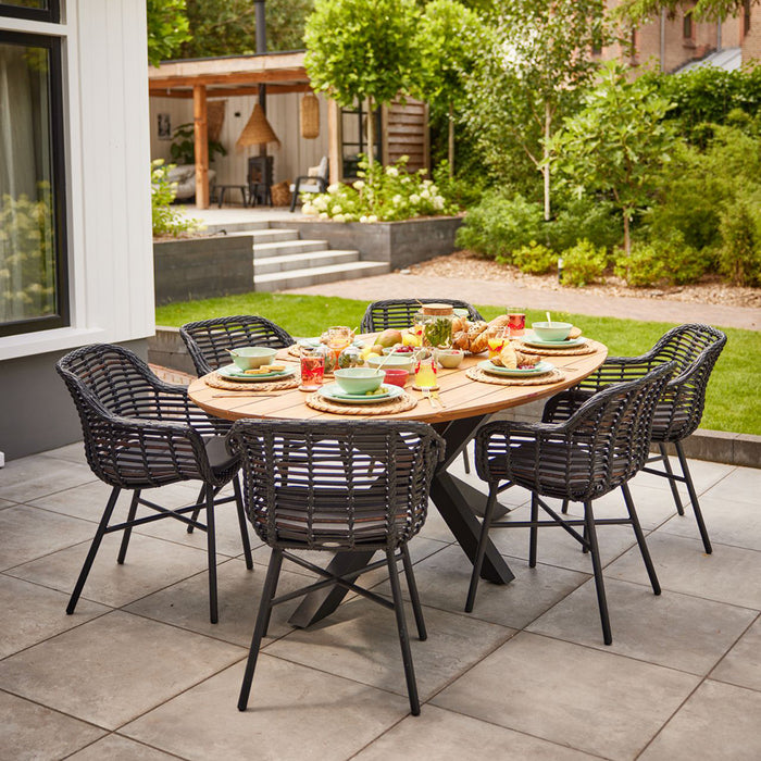 Hartman Stephanie Tuintafel - Ø 150 cm - Zwart