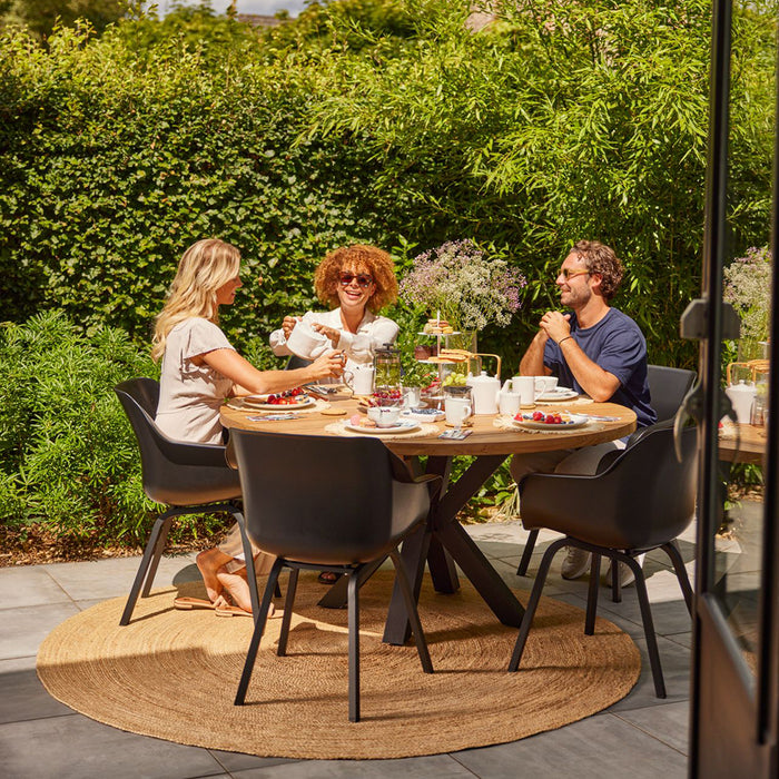 Hartman Stephanie Tuintafel - Ø 150 cm - Zwart