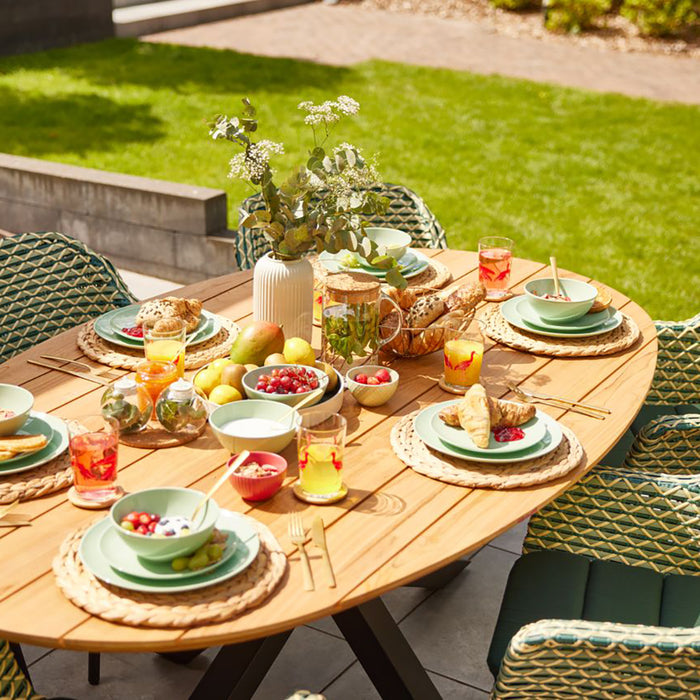 Hartman Stephanie Tuintafel 200 x 120 cm - Zwart