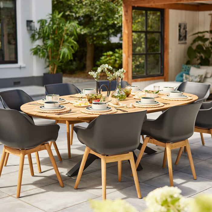 Hartman Stephanie Tuintafel 200 x 120 cm - Zwart