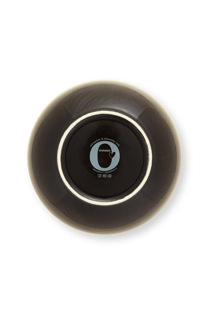 vtwonen Serveerkom - Porselein - Ø 20,5 cm - Black Gradient