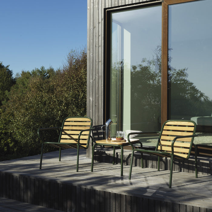 Normann Copenhagen Vig Loungestoel Robiniahout - Groen