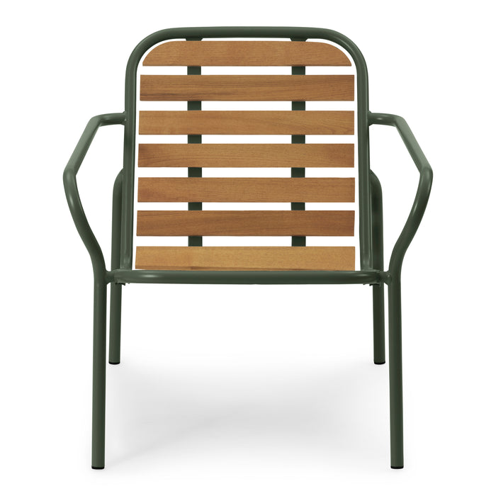 Normann Copenhagen Vig Loungestoel Robiniahout - Groen