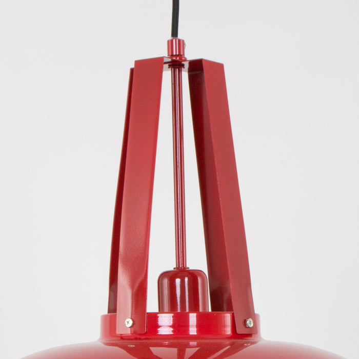 Mexlite - hanglamp - Eden - rood - metaal - Ø 42cm - E27 - 7704RO
