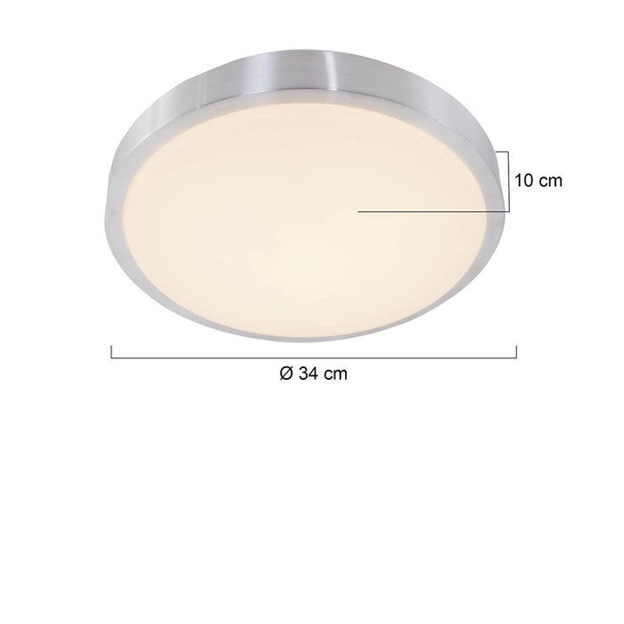 Mexlite - plafonniere - Galaxy - staal - kunststof metaal - Ø 34cm -