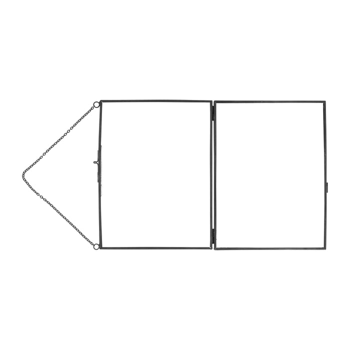 QUVIO Fotolijst met ketting 15 x 20 cm - Antraciet