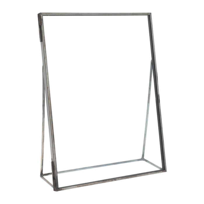 QUVIO Fotolijst - Metaal - Glas - Antraciet - 15.5 x 20 cm