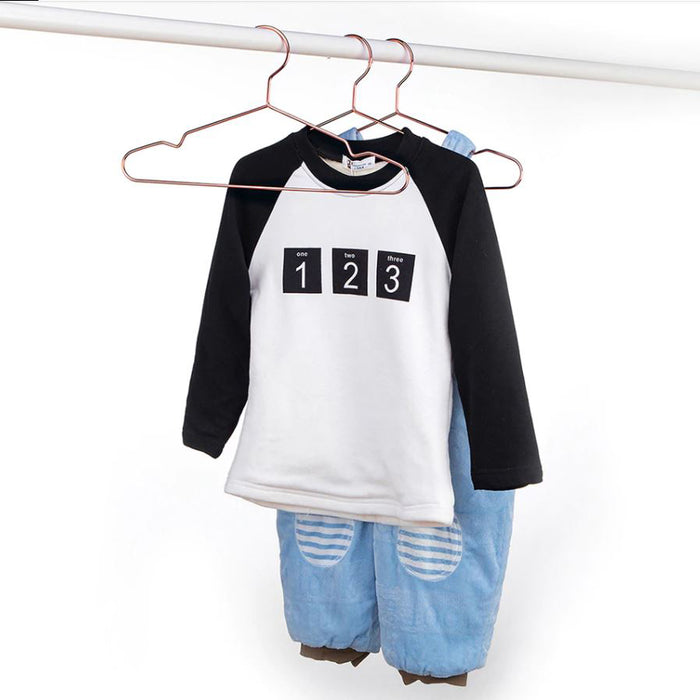 QUVIO Kledinghanger set van 20 - Metaal - Koperkleur