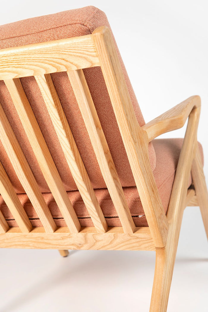 Sissy-Boy Houten stoel mid century roze