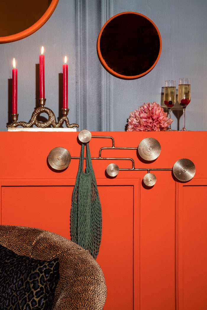 BOLD MONKEY Wall Coat Rack Hypnotising Brass