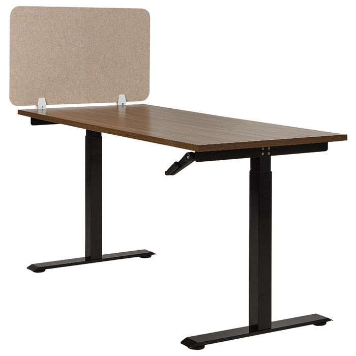 Beliani - SPLIT - Bureauscherm - Beige - 50 x 80 cm - Polyester