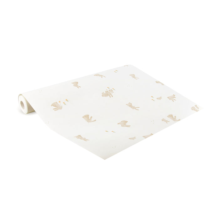 Little Dutch Baby Bunny Behang Kinderkamer - Dieren - 10mx52cm - Beige