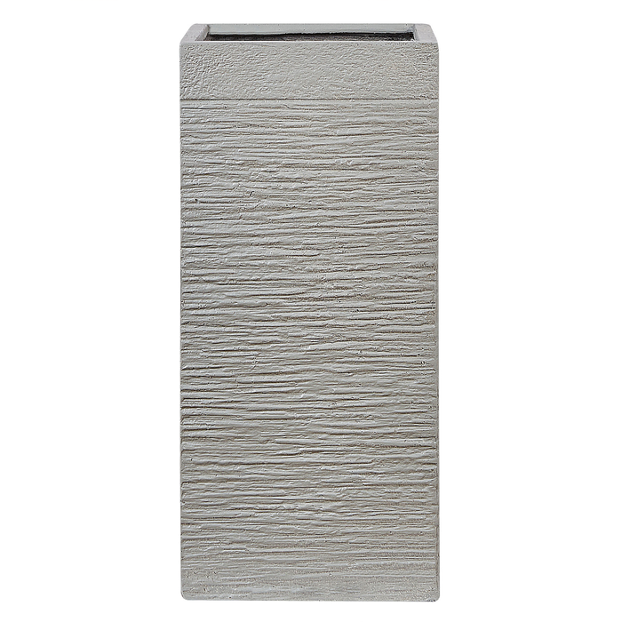 Beliani - DION - Plantenbak - Lichtgrijs - 70 cm - Klei-vezelmengsel