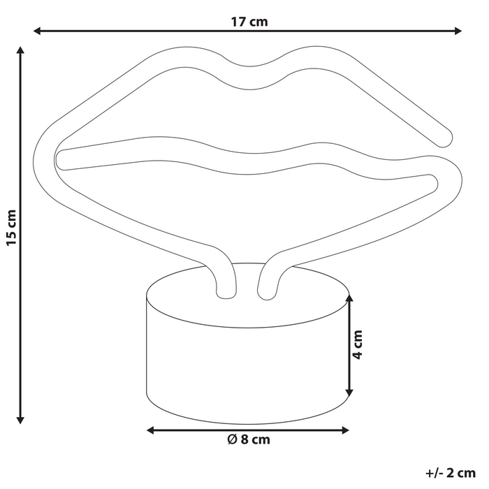 Beliani - FLORA - LED decor - Roze - Synthetisch materiaal