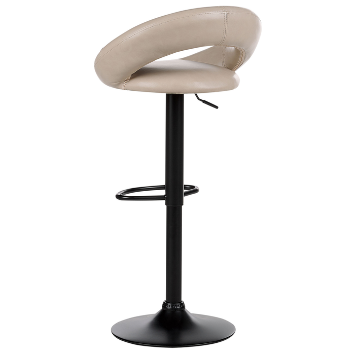 Beliani - PEORIA II - Barkruk set van 2 - Lichtbeige - Kunstleer