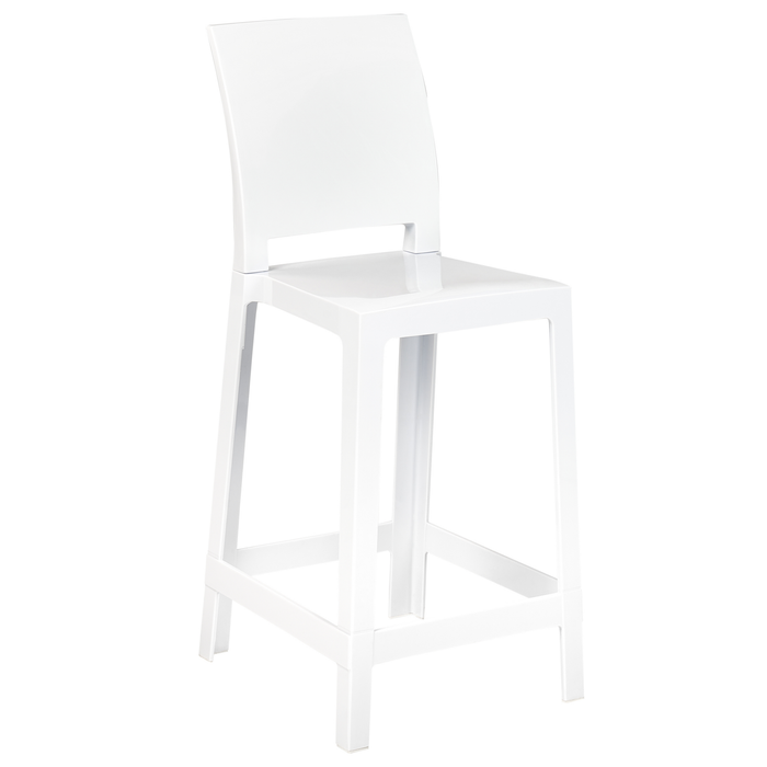 Beliani - WELLINGTON - Barkruk set - Wit - Polycarbonaat