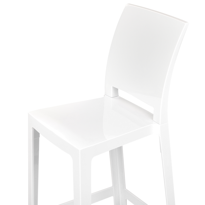 Beliani - WELLINGTON - Barkruk set - Wit - Polycarbonaat