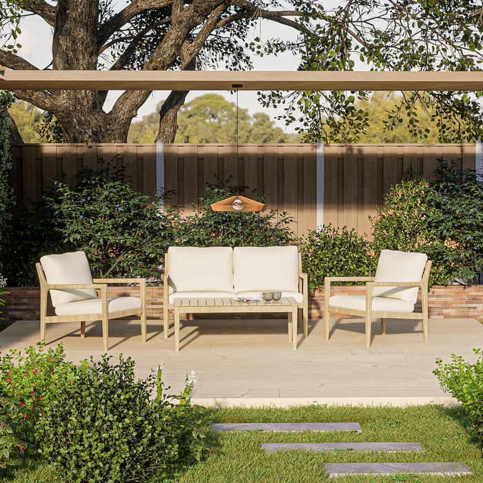 by fonQ Santorini Loungeset - Acaciahout