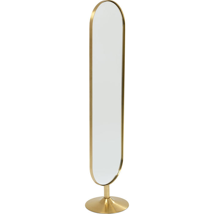 Kare Design Curve Staande Ovale Spiegel - B40 X H170 Cm - Goud