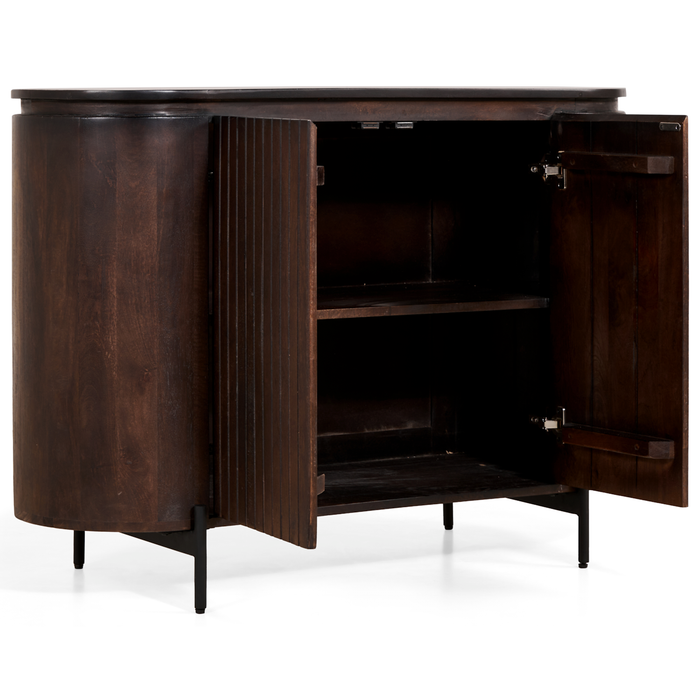 by fonQ Grand Dressoir Donkerbruin Mangohout - B 115 cm