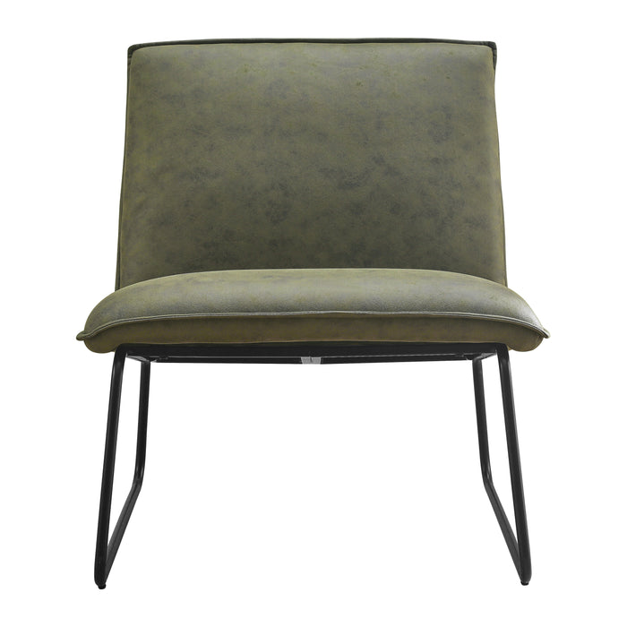 by fonQ Scotch Fauteuil - Microleder - Groen