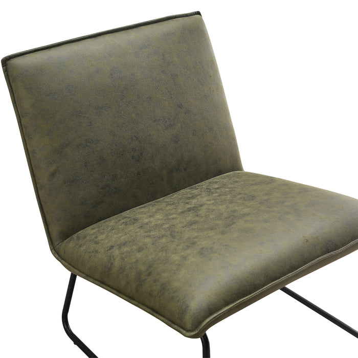 by fonQ Scotch Fauteuil - Microleder - Groen