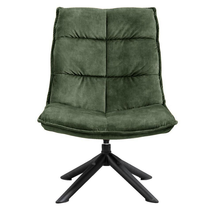 by fonQ Lex Draaifauteuil - Velvet - Groen