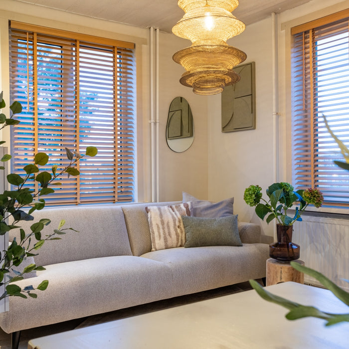 Jaloezie Hout - Hout - Naturel - Hout - 80x180x5cm (BxHxD)