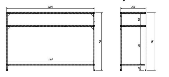 by fonQ Jaxon Sidetable B 120 cm - Antraciet