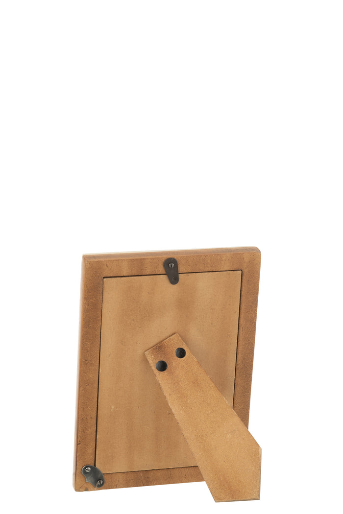 J-Line fotolijst - hout - zwart|wit - small