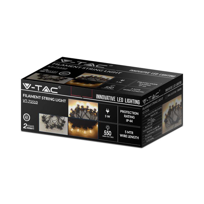 V-TAC VT-71510-N LED Lampen voor String Lights - Glas - IP44 - 0,4W