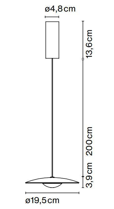 Marset Ginger 20 hanglamp LED Ø19.5 eiken|wit