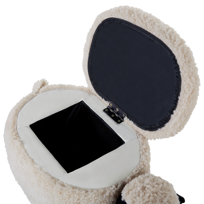 Beliani - SHEEP - Poef - Lichtbeige - Polyester