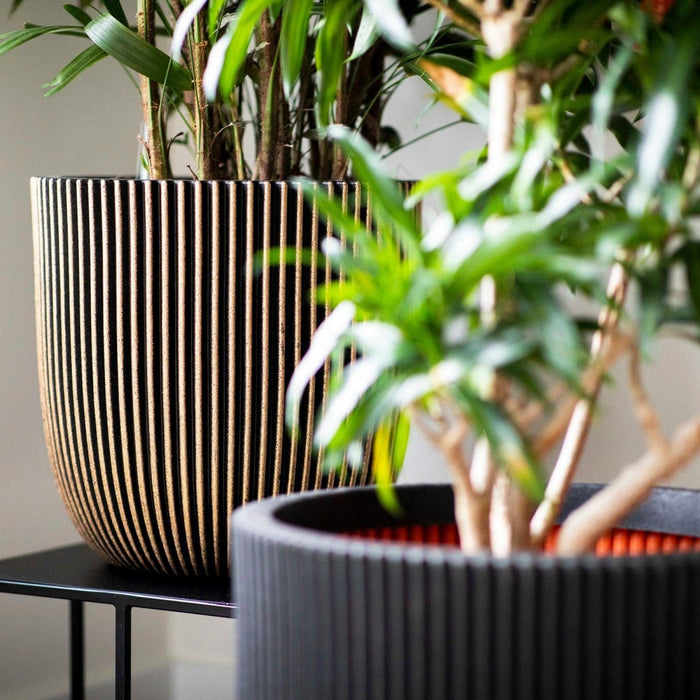 Capi Europe Bloempot bol Groove NL - 43x41 - Ivoor