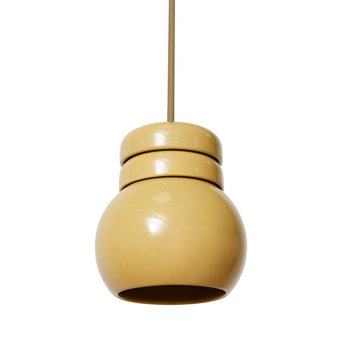 HKliving Ceramic Bulb Hanglamp - Mustard