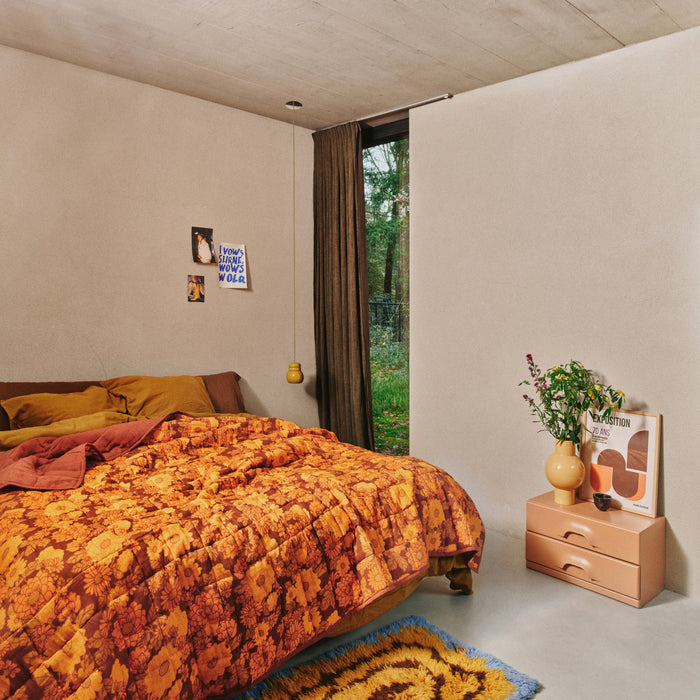 HKliving Ceramic Bulb Hanglamp - Mustard