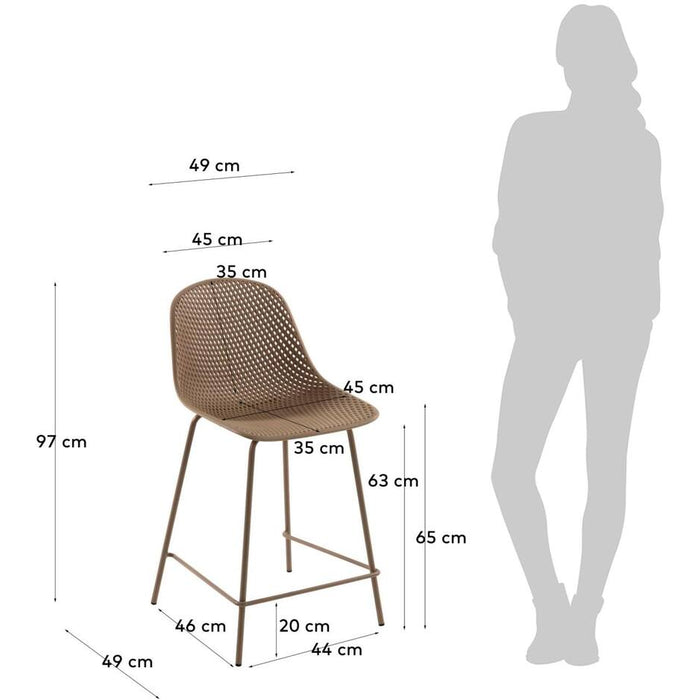 Kave Home - Quinby buitenkruk beige hoogte 65 cm