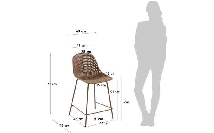 Kave Home - Quinby buitenkruk beige hoogte 65 cm