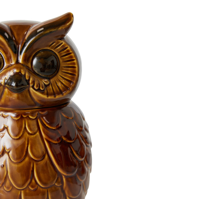 HKliving Ceramic Voorraadpot - Owl