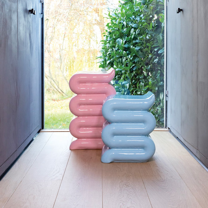 &k amsterdam Pillar Whip H 46 cm - Blauw