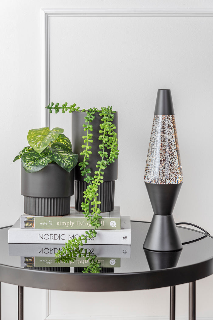 Leitmotiv - Table lamp Glitter black
