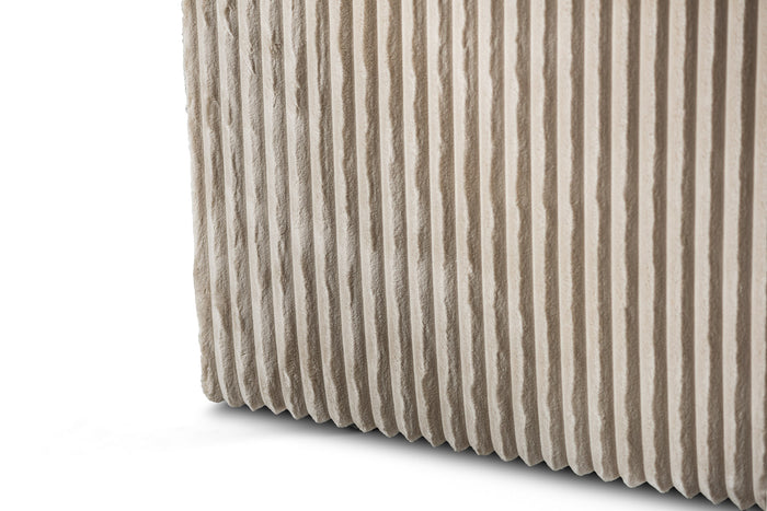 Giga Meubel - 3-Zitsbank Beige - 227x156x83cm - Ribstof - Bank Tillia