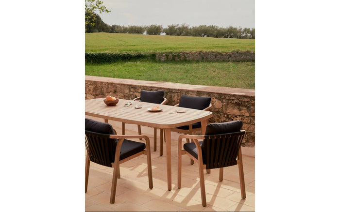 Kave Home - Maset 100% buitentafel in massief eucalyptushout 170 x 90