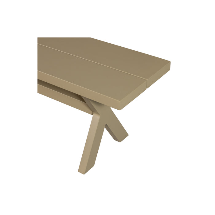 WOOOD Delta Picknickbank Aluminium - Groen / Zand