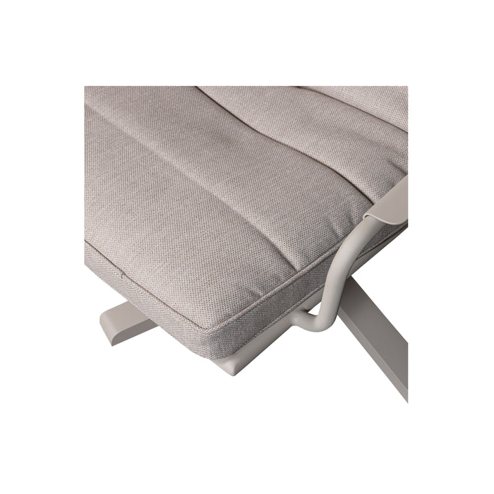 WOOOD Fauteuil Coosa - Aluminium - Zand - 92x83x93