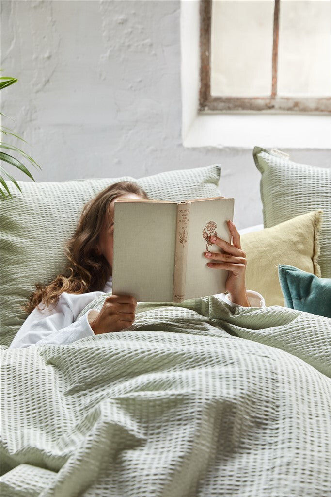 Walra - Dekbedovertrek Basic & Tough - 200x220 - Theegroen